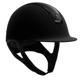 Black Shadowmatt Shadowglossy Black Top Matt Black Chrome Trim w/ 5 Jet Black Swarovski Crystals Black Crystal Fabric Blazon